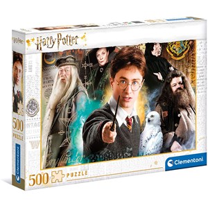 Clementoni (35083) - "Harry Potter" - 500 brikker puslespil