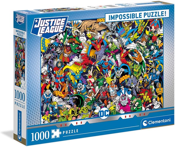 Clementoni (39599) - "DC Comics" - 1000 brikker puslespil