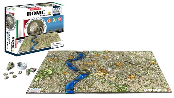 4D Cityscape (40042) - "Rome" - 1200 brikker puslespil