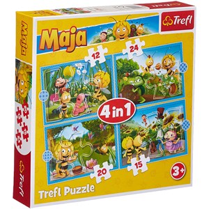 Trefl (34356) - "Maya the Bee Adventures" - 12 15 20 24 brikker puslespil