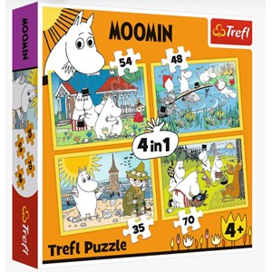 Trefl (34368) - "Moomin happy day" - 35 48 54 70 brikker puslespil