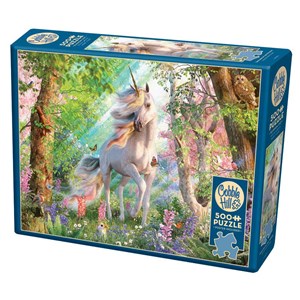 Cobble Hill (85084) - David Penfound: "Unicorn in the Woods" - 500 brikker puslespil