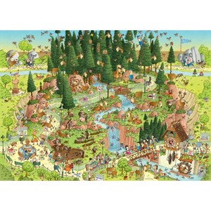 Heye (29638) - Marino Degano: "Black Forest Habitat" - 1000 brikker puslespil