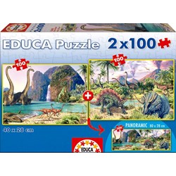 Educa (15620) - Steve Read: "Dino World" - 100 brikker puslespil