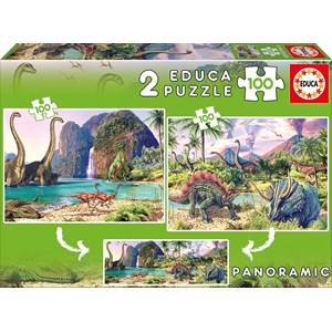 Educa (15620) - Steve Read: "Dino World" - 100 brikker puslespil