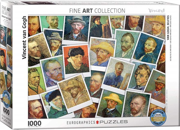 Eurographics (6000-5308) - Vincent van Gogh: "Van Gogh's Selfies" - 1000 brikker puslespil