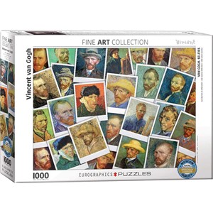 Eurographics (6000-5308) - Vincent van Gogh: "Van Gogh's Selfies" - 1000 brikker puslespil