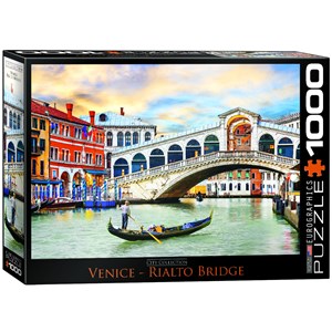 Eurographics (6000-0766) - "Rialto Bridge, Venice" - 1000 brikker puslespil
