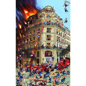 Piatnik (535444) - François Ruyer: "Fire Brigade" - 1000 brikker puslespil