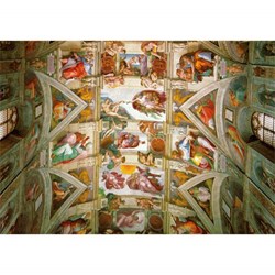 Piatnik (539343) - Michelangelo: "The Ceiling of the Sistine Chapel" - 1000 brikker puslespil