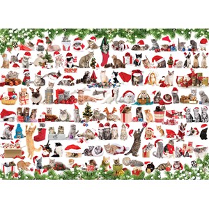 Eurographics (6000-0940) - "Holiday Cats" - 1000 brikker puslespil