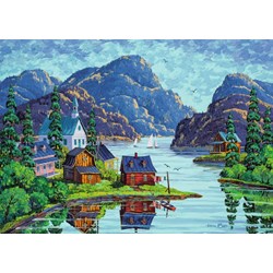 Ravensburger (19542) - "The Saguenay Fjord" - 1000 brikker puslespil