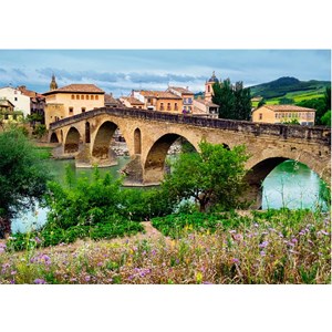 Ravensburger (19425) - "Puente la Reina, Spain" - 1000 brikker puslespil