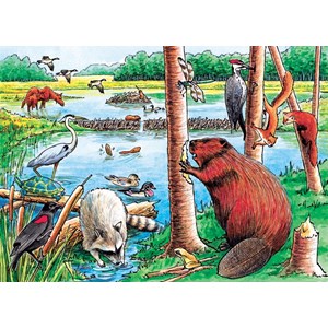 Cobble Hill (58802) - "The Beaver Pond" - 35 brikker puslespil