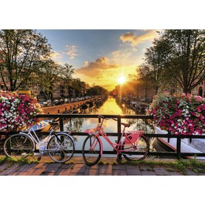 Ravensburger (19606) - "Cykler i Amsterdam" - 1000 brikker puslespil