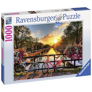 Ravensburger (19606) - "Cykler i Amsterdam" - 1000 brikker puslespil