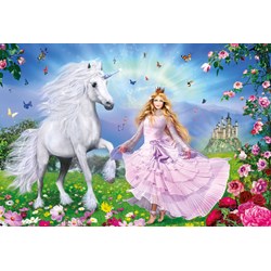Schmidt Spiele (55565) - "The Unicorn Princess" - 100 brikker puslespil