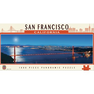 MasterPieces (71595) - James Blakeway: "San Francisco" - 1000 brikker puslespil
