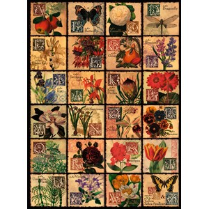 Ravensburger (14126) - "Vintage Flora" - 500 brikker puslespil