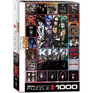 Eurographics (6000-5305) - "KISS The Albums" - 1000 brikker puslespil