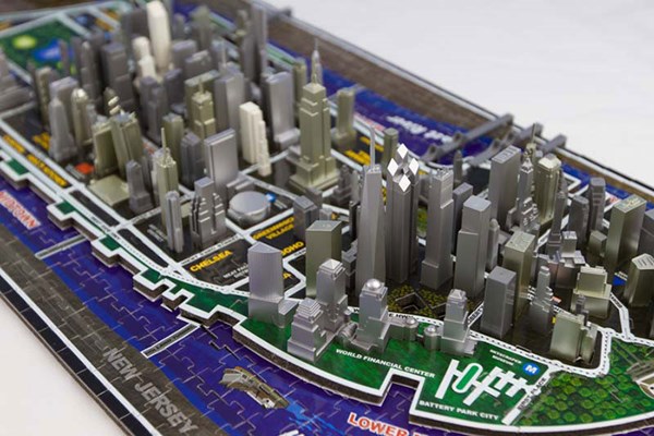 4D Cityscape (40010) - "New York" - 1200 brikker puslespil