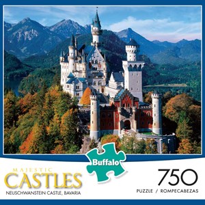 Buffalo Games (17055) - "Neuschwanstein Castle (Majestic Castles)" - 750 brikker puslespil