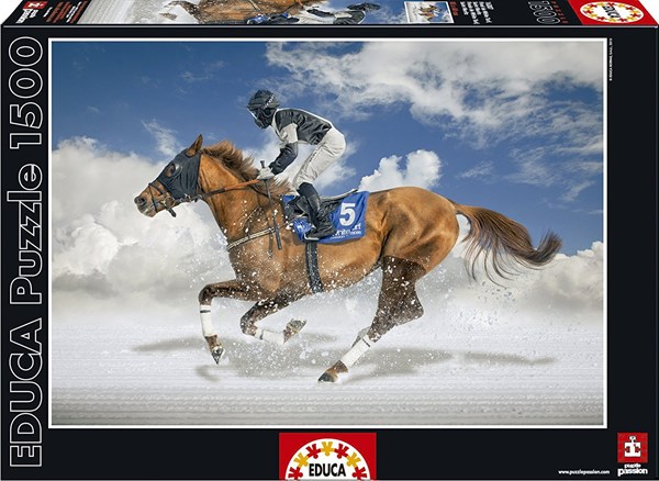Educa (16307) - "St. Moritz White Turf Final" - 1500 brikker puslespil