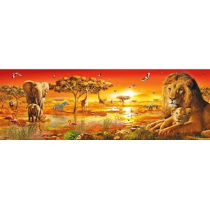 Clementoni (39259) - "African Savannah" - 1000 brikker puslespil