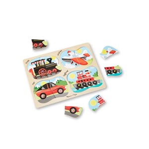 Melissa and Doug (9865) - "Vehicles" - 16 brikker puslespil