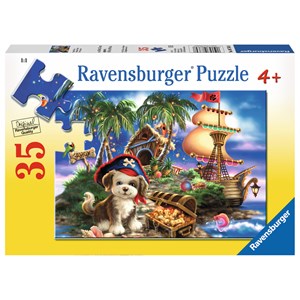 Ravensburger (08764) - Dona Gelsinger: "Puppy Pirate" - 35 brikker puslespil