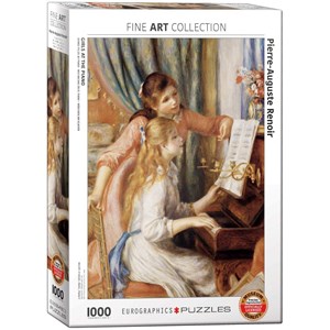 Eurographics (6000-2215) - Pierre-Auguste Renoir: "Girls at the Piano" - 1000 brikker puslespil