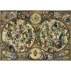 Heye (29758) - "Celestial Map + Poster" - 2000 brikker puslespil