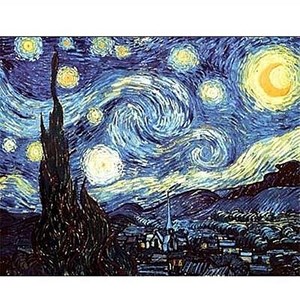 D-Toys (70197) - Vincent van Gogh: "Stjerneklar Nat" - 1000 brikker puslespil