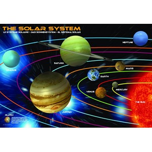 Eurographics (6100-1009) - "The Solar System" - 100 brikker puslespil