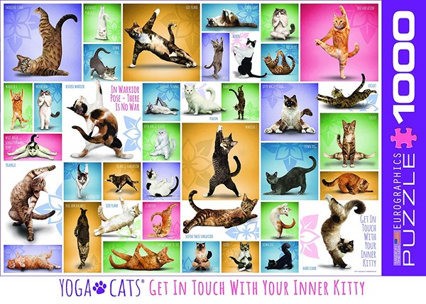 Eurographics (6000-0953) - "Yoga Katte" - 1000 brikker puslespil