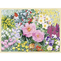 Ravensburger (14754) - "The Cottage Garden No 4, Winter" - 500 brikker puslespil