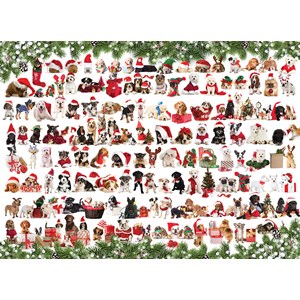 Eurographics (6000-0939) - "Holiday Dogs" - 1000 brikker puslespil