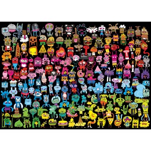 Heye (29786) - Jon Burgerman: "Doodle Rainbow" - 1000 brikker puslespil