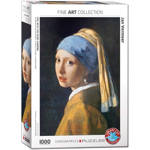 Eurographics (6000-5158) - Johannes Vermeer: "Pige Med ørering" - 1000 brikker puslespil