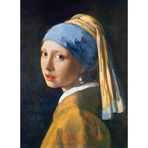 Eurographics (6000-5158) - Johannes Vermeer: "Pige Med ørering" - 1000 brikker puslespil