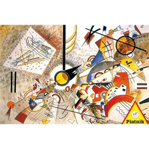 Piatnik (539640) - Vassily Kandinsky: "Bustling Aquarelle, 1923" - 1000 brikker puslespil
