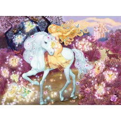 Ravensburger (13833) - "Riding in the Woods" - 100 brikker puslespil