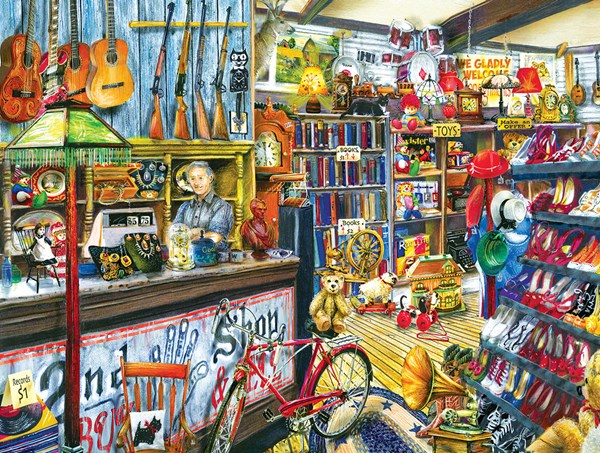 SunsOut (28753) - Tom Wood: "The Second Hand Shop" - 300 brikker puslespil