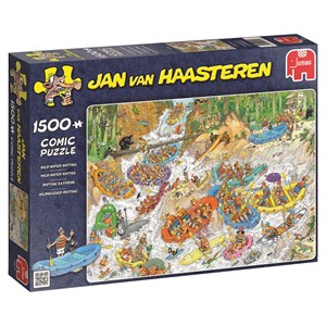 Jumbo (19015) - Jan van Haasteren: "Wild Water Rafting" - 1500 brikker puslespil