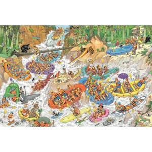 Jumbo (19015) - Jan van Haasteren: "Wild Water Rafting" - 1500 brikker puslespil