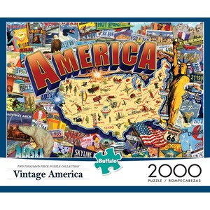 Buffalo Games (2033) - "Vintage America" - 2000 brikker puslespil