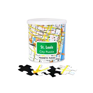 Geo Toys (GEO 245) - "City Magnetic Puzzle St. Louis" - 100 brikker puslespil