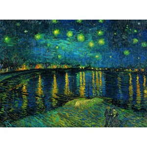 Clementoni (39344) - Vincent van Gogh: "Starry Night on the Rhone" - 1000 brikker puslespil