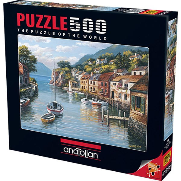 Anatolian (3535) - Sung Kim: "Village on the Water" - 500 brikker puslespil