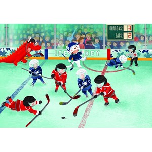 Eurographics (6060-0486) - "Junior League Hockey" - 60 brikker puslespil